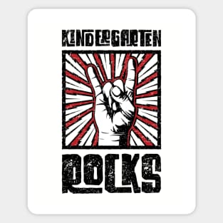 Kindergarten Rocks - Red - Barn Shirt USA Sticker